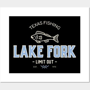 LAKE FORK FISHING T-SHIRT Posters and Art